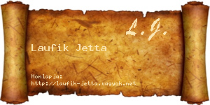 Laufik Jetta névjegykártya